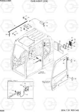 6030 CAB ASSY(2/4) R300LC-9SH, Hyundai