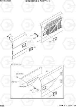 6230 SIDE COVER ASSY(LH) R300LC-9SH, Hyundai