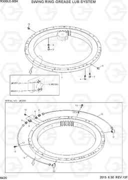 6420 SWING RING GREASE LUB SYSTEM R300LC-9SH, Hyundai