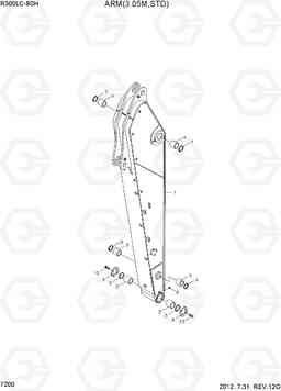 7200 ARM(3.05M, STD) R300LC-9SH, Hyundai