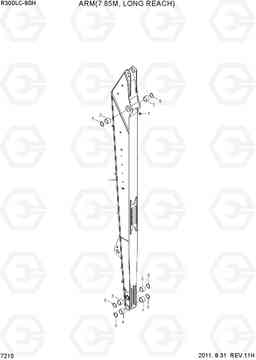7210 ARM(7.85M, LONG REACH) R300LC-9SH, Hyundai