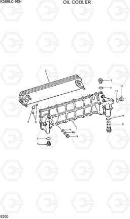 9200 OIL COOLER R300LC-9SH, Hyundai