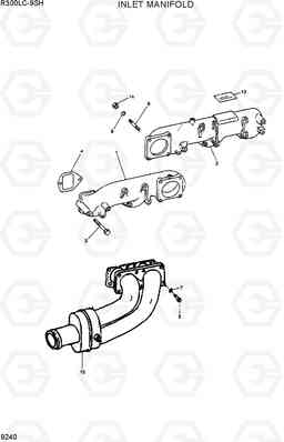 9240 INLET MANIFOLD R300LC-9SH, Hyundai