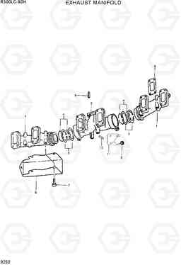 9250 EXHAUST MANIFOLD R300LC-9SH, Hyundai