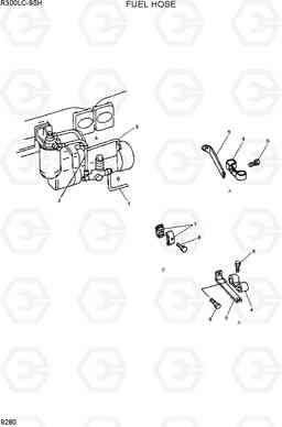 9280 FUEL HOSE R300LC-9SH, Hyundai