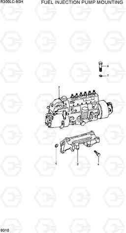 9310 FUEL INJECTION PUMP MOUNTING R300LC-9SH, Hyundai