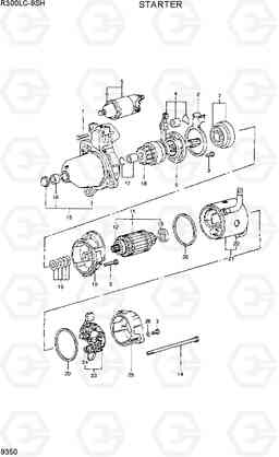 9350 STARTER R300LC-9SH, Hyundai