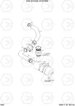 1030 AIR INTAKE SYSTEM R305LC-7, Hyundai