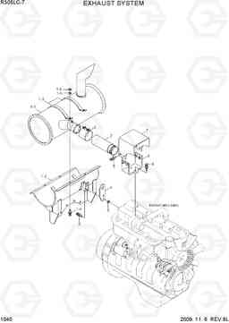 1040 EXHAUST SYSTEM R305LC-7, Hyundai