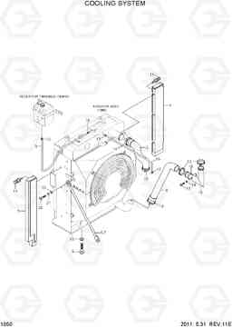 1050 COOLING SYSTEM R305LC-7, Hyundai