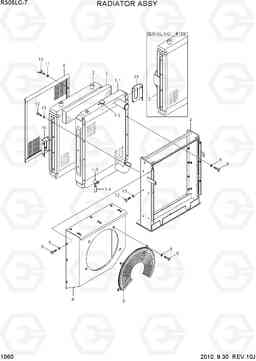 1060 RADIATOR ASSY R305LC-7, Hyundai