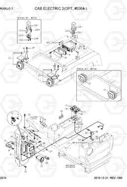 2074 CAB ELECTRIC 2(OPT, #0364-) R305LC-7, Hyundai