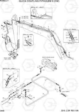 3440 QUICK CLAMP PIPING(BM 6.25M) R305LC-7, Hyundai