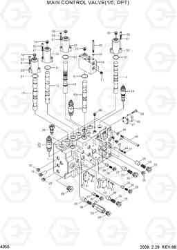 4055 MAIN CONTROL VALVE(1/5, OPT) R305LC-7, Hyundai