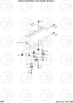 4082 MAIN CONTROL VALVE(4/5, #1253-) R305LC-7, Hyundai