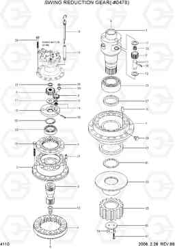 4110 SWING REDUCTION GEAR(TYPE 1, -#0478) R305LC-7, Hyundai