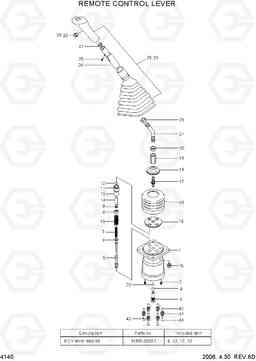 4140 REMOTE CONTROL LEVER R305LC-7, Hyundai