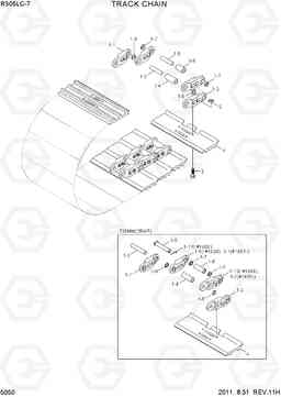 5050 TRACK CHAIN R305LC-7, Hyundai