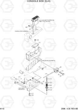 6105 CONSOLE BOX 2(LH) R305LC-7, Hyundai