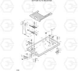 6160 BOTTOM PLATE MOUNTING R305LC-7, Hyundai