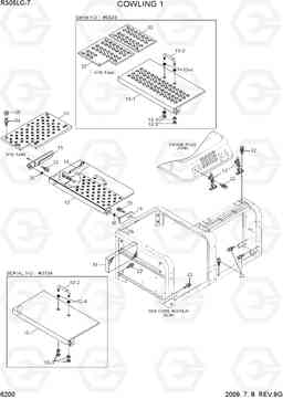 6200 COWLING 1 R305LC-7, Hyundai