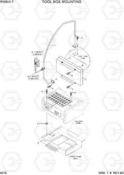 6270 TOOL BOX MOUNTING R305LC-7, Hyundai