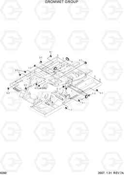 6290 GROMMET GROUP R305LC-7, Hyundai