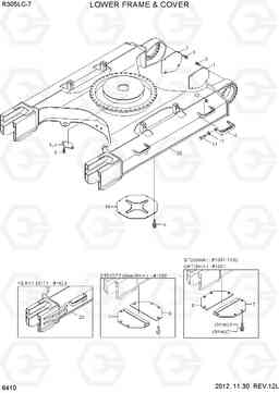 6410 LOWER FRAME & COVER R305LC-7, Hyundai