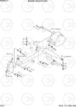 7010 BOOM MOUNTING R305LC-7, Hyundai