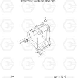 7380 BUCKET(1.07M3 SAE HEAPED, HEAVY DUTY) R305LC-7, Hyundai