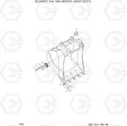 7390 BUCKET(1.15M3 SAE HEAPED, HEAVY DUTY) R305LC-7, Hyundai