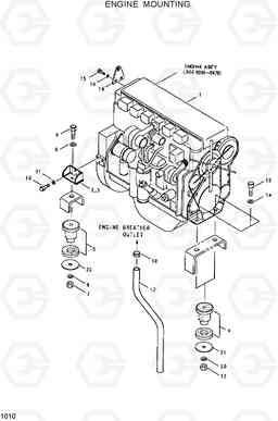 1010 ENGINE MOUNTING R320LC, Hyundai