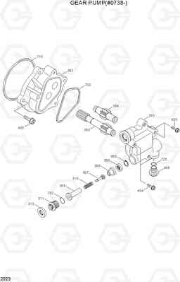 2023 GEAR PUMP(#0738-) R320LC, Hyundai