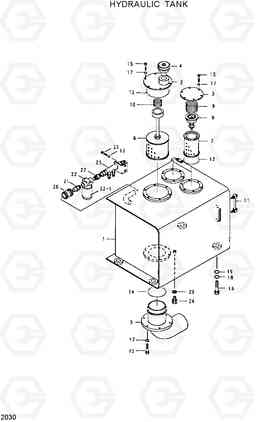 2030 HYDRAULIC TANK R320LC, Hyundai