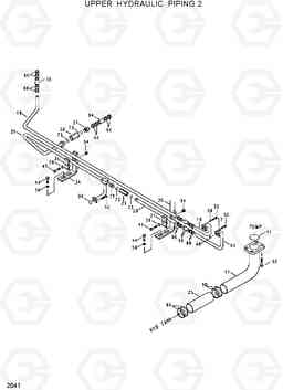 2041 UPPER HYDRAULIC PIPING 2 R320LC, Hyundai