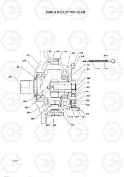 2101 SWING REDUCTION GEAR R320LC, Hyundai