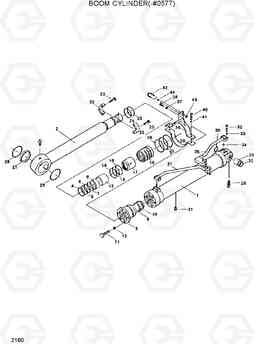 2160 BOOM CYLINDER(-#0577) R320LC, Hyundai