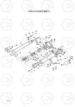 2170 ARM CYLINDER(-#0577) R320LC, Hyundai