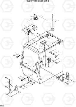 3022 ELECTRIC CIRCUIT 3 R320LC, Hyundai