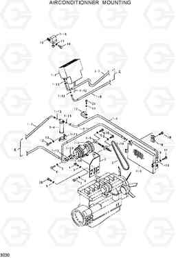 3030 AIR CONDITIONER MOUNTING R320LC, Hyundai