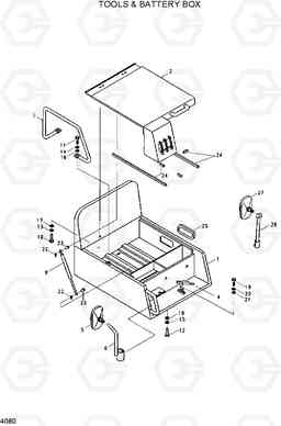 4080 TOOLS & BATTERY BOX R320LC, Hyundai