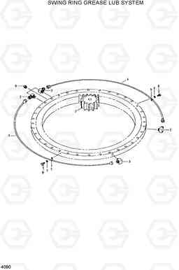 4090 SWING RING GREASE LUB SYS R320LC, Hyundai