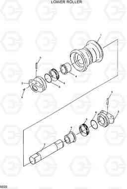 5020 LOWER ROLLER R320LC, Hyundai