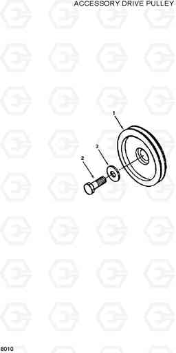 8010 ACCESSORY DRIVE PULLEY R320LC, Hyundai