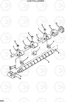 8050 CAM FOLLOWER R320LC, Hyundai