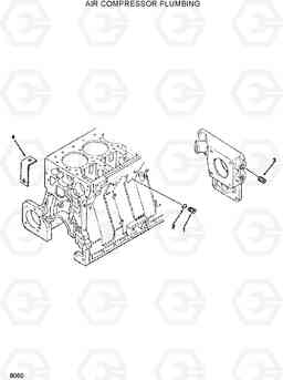 8060 AIR COMPRESSOR PLUMBING R320LC, Hyundai