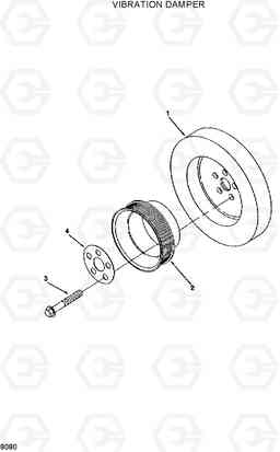 8080 VIBRATION DAMPER R320LC, Hyundai