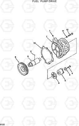 8100 FUEL PUMP DRIVE R320LC, Hyundai