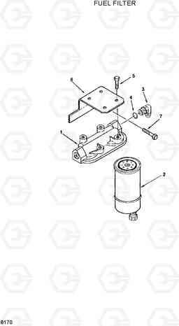 8170 FUEL FILTER R320LC, Hyundai