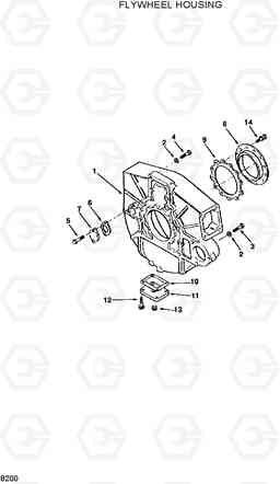 8200 FLYWHEEL HOUSING R320LC, Hyundai